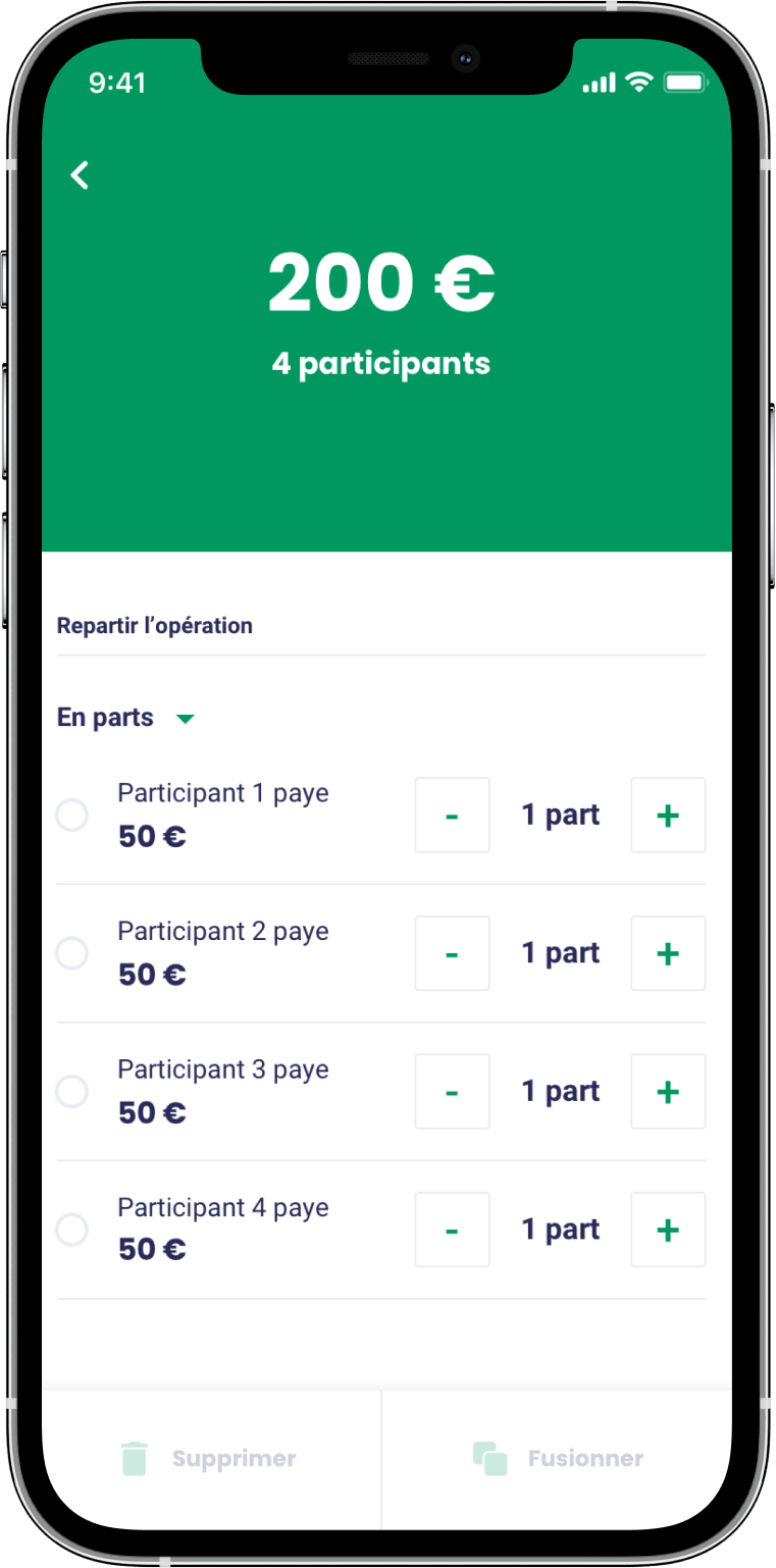 Application Nos comptes entre amis pour gérer ses dépenses